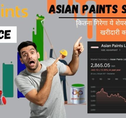 Asian Paints Share Price - कितना गिरेगा ये शेयर और कहां बनेगा खरीदारी का मोका