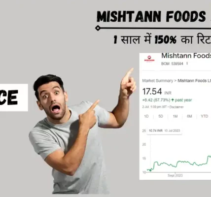 mishtann foods share price