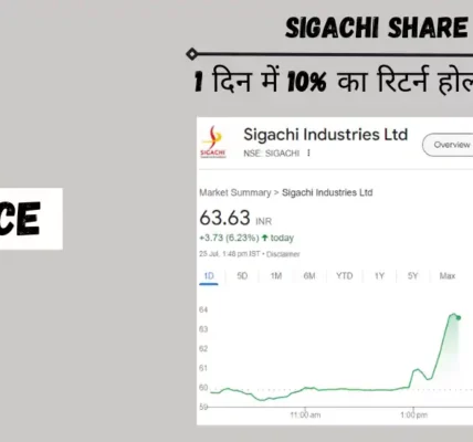 sigachi share price