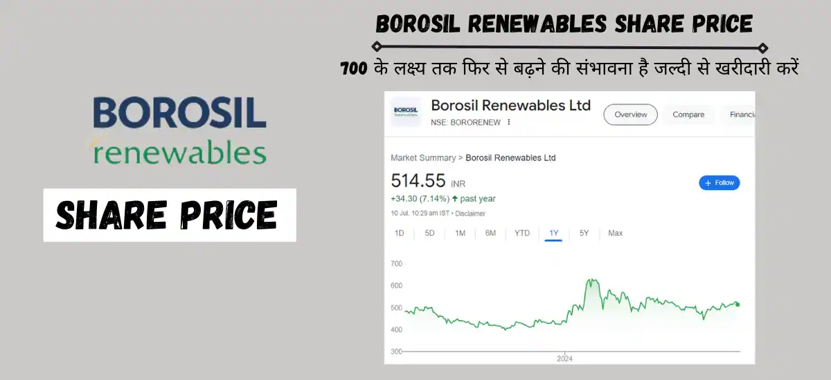 borosil renewables share price