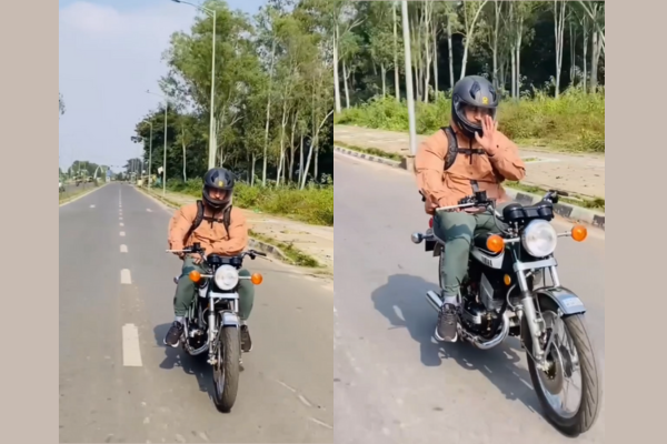 Away from the Spotlight, Dhoni Enjoys a Peaceful Bike Ride in Ranchi