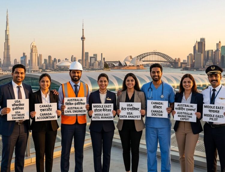 Larwins Recruitment providing overseas job opportunities for Indian professionals in Canada USA Australia and Middle East countries
