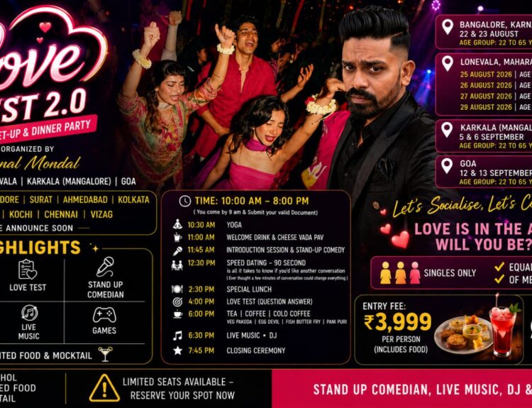 Love Fest 2.0: India’s Biggest Singles Social & Speed Dating Experience Returns