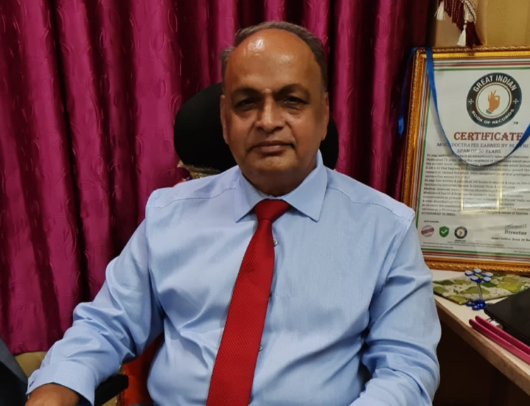 Dr. Sagi Satyanarayana with 111 doctorates and Guinness World Records